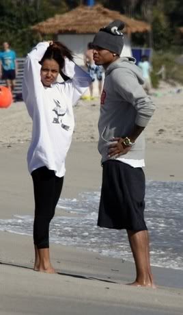  Chris Brown Albums on Breezy Was Spotted  On The Beach In Cali Yesterday With His Girl