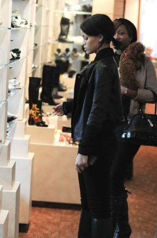 Rihanna shops at Barney's in L.A.