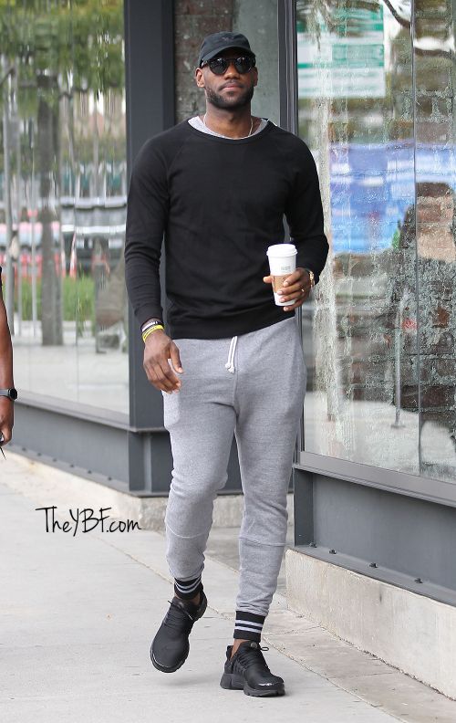 lebron james grey sweatpants