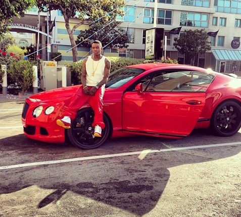 Bentley on Foolywang  Soulja Boy S  Red Bentley  Impounded  Photographed In A Hit