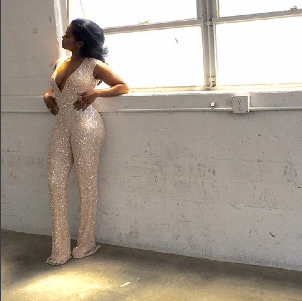 Lisa was a breath of fresh air in a sparkly jumpsuit that hugged her curves...