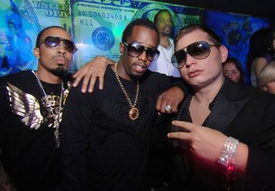 Diddy, Scott Storch, and Dallas Austin at Cameo