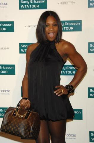 Serena Williams at Sony Ericcson party in Madrid