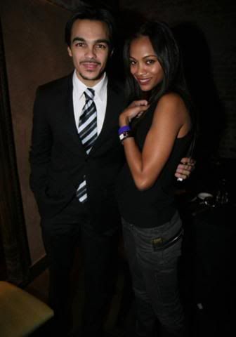Zoe Saldana and Shalim Ortiz at Tao