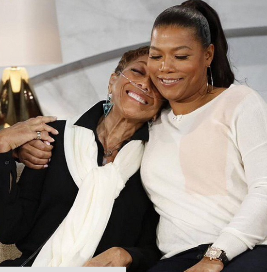 Image result for queen Latifah and her mom