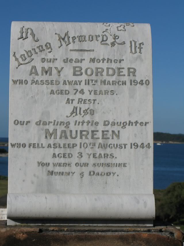 Amy Border - Botany Cemetery 2