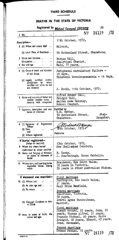 1972 Norman Hal death cert