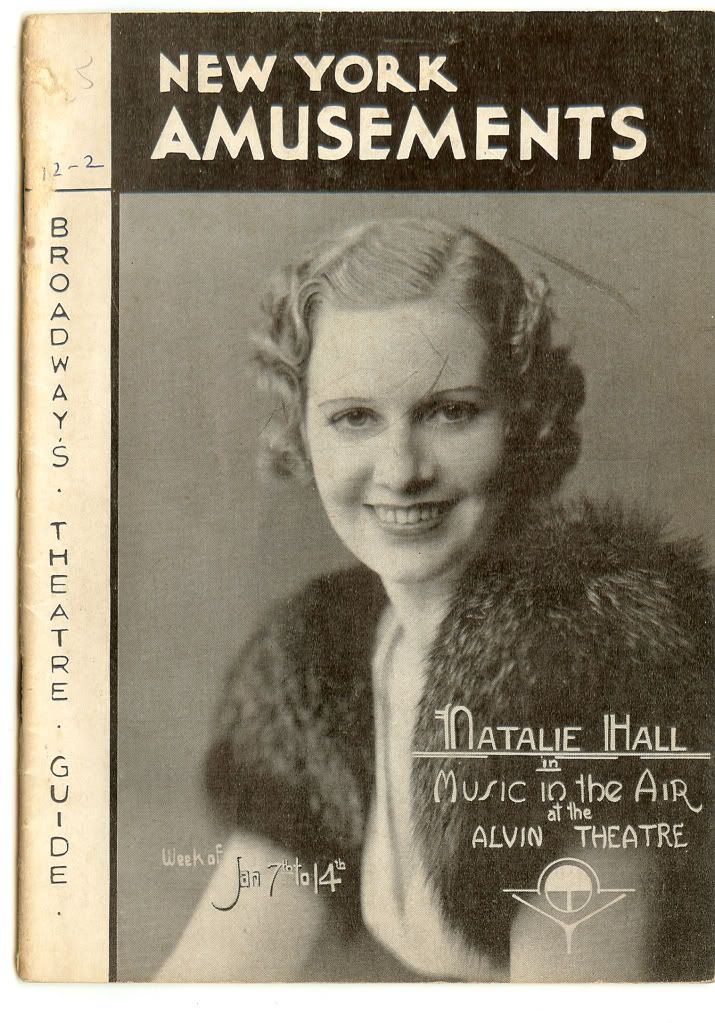 re: ANNOTATED BROADWAY OF THE 30s