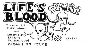 Флаер Life's Blood Defiance 7″