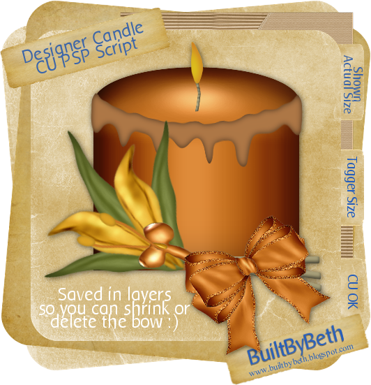 http://builtbybeth.blogspot.com/2009/07/designer-candle-script-and-personal-use.html
