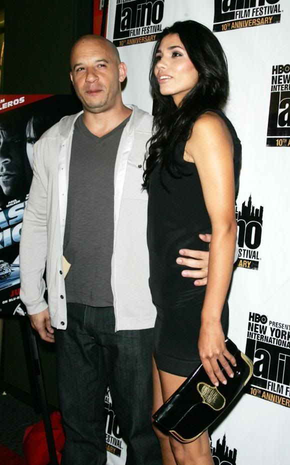 Vin Diesel and date Paloma Jimenez arrive for the 10th Anniversary of the 