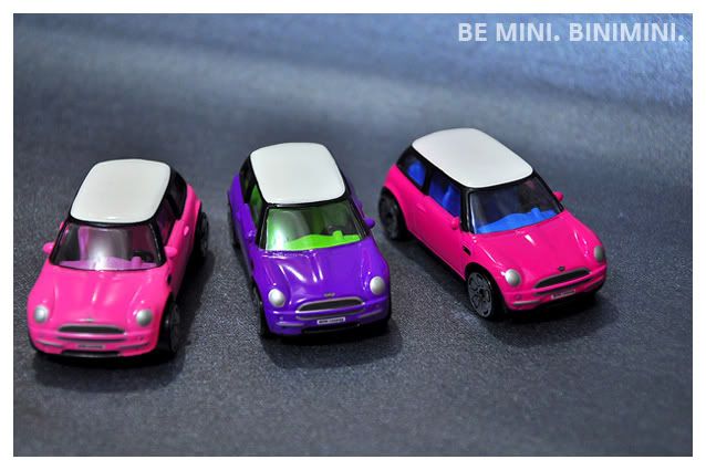 REALTOY PINK PURPLE BMW MINIS 164 GREENLIGHT MOTORWORLD BMW MINI COOPER 