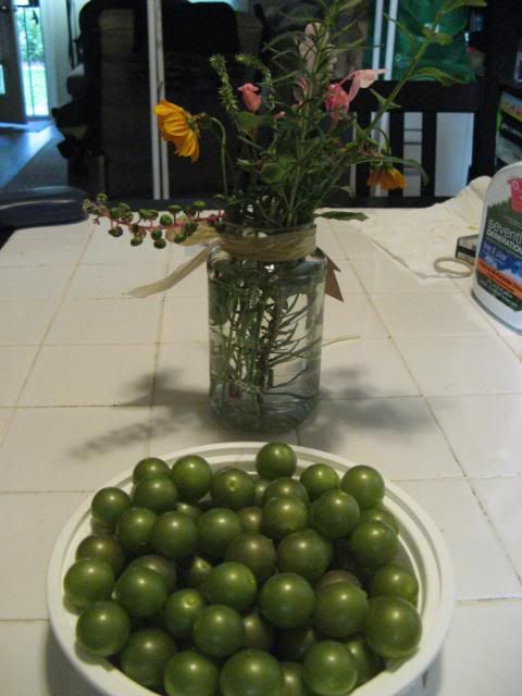 yard bouquet and yard fruit