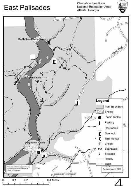 East Palisades trail map