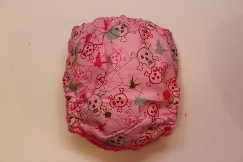 Pink Skulls 1/2 & 1/2 OS Pocket