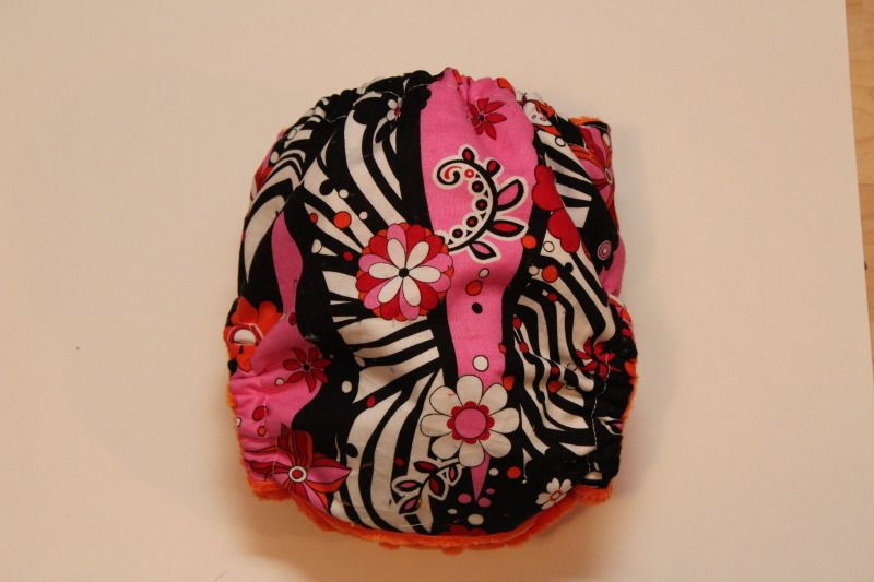 Zebra and flowers 1/2 & 1/2 OS Pocket