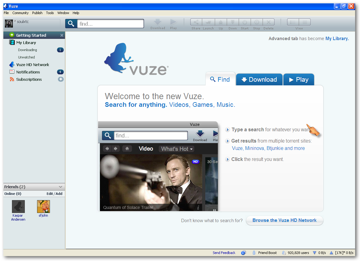 INSTALLATION 1. Download and install the Vuze BitTorrent client.