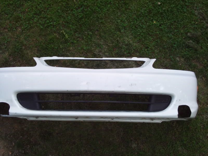 2002 Honda civic white bumper #4