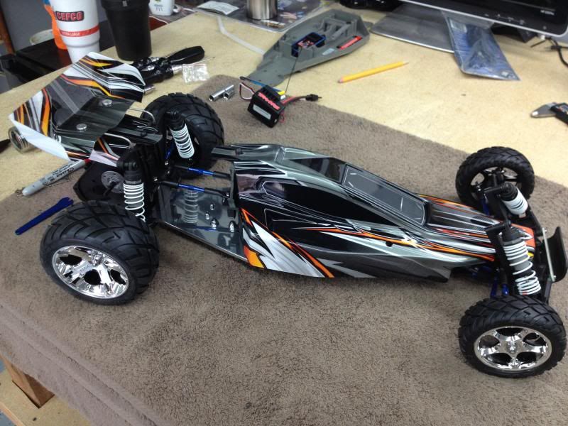 traxxas bandit drag build