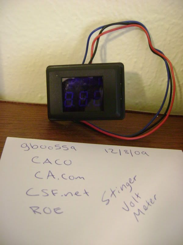 [Sold]Stinger SVMB Volt Meter Blue Car Audio Classifieds!