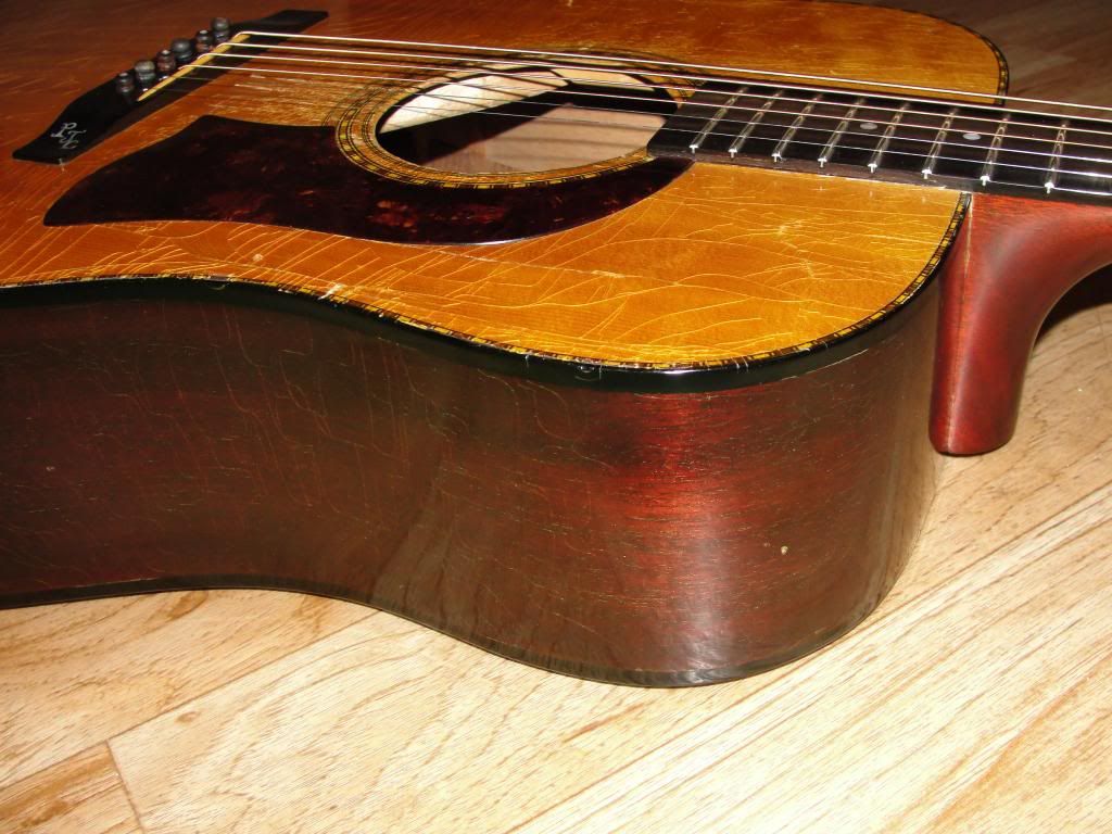 Vintage RARE 1976 S.L. Mossman Tennessee Flattop Acoustic Guitar 4 lb