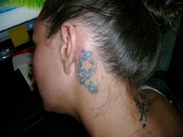 small heart tattoo behind ear. Tattoo Behind The Ear " Star & Heart Tattoos "