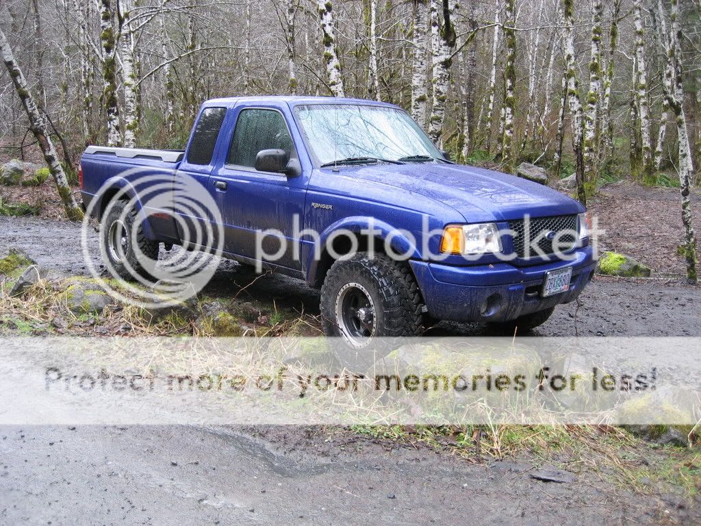 Blue ford ranger with black rims #8
