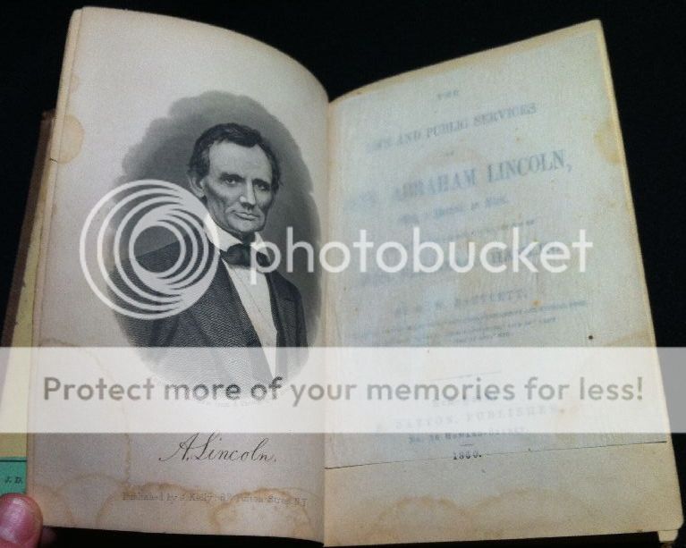 1860 RARE ABRAHAM LINCOLN CAMPAIGN BIOGRAPHY Book PRESIDENT ELECTION 