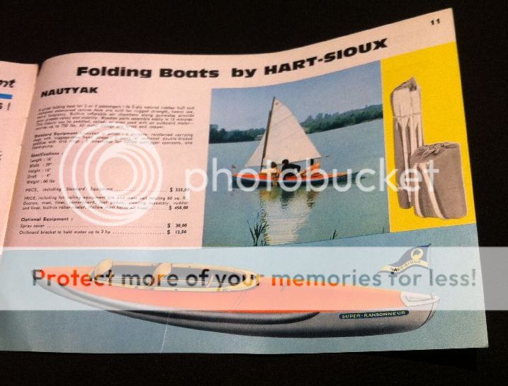 1966 Nautisport Folding Kayak Sailboat Boat Sales Catalog Klepper