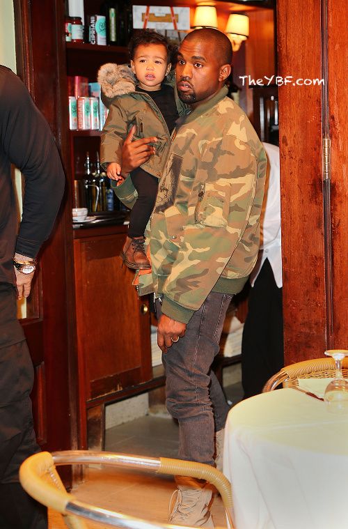 Kanye, North & Kim West Enjoy A Family Dinner In NYC + Kanye & Kim Get ...