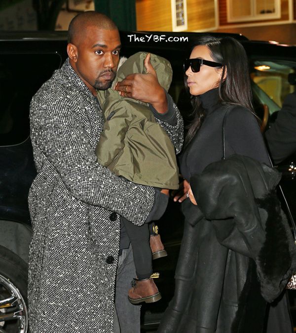 Kanye, North & Kim West Enjoy A Family Dinner In NYC + Kanye & Kim Get ...