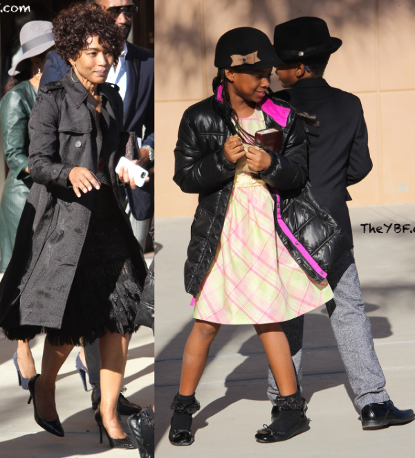 SUNDAY BEST: Angela Bassett & KIDS Bronwyn & Slater Make Their Way To ...