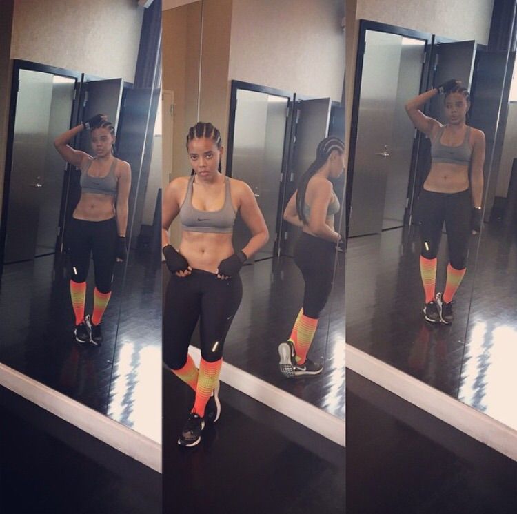 FIT CHICKS: Angela Simmons Puts Her BOXING Skills To Work + Evelyn ...