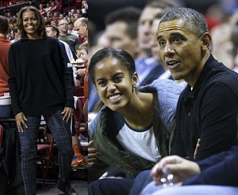 BALL OUT! The Obamas CHEER ON First Lady Michelle's Brother At Oregon ...