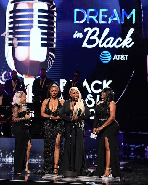 Xscape - Kandi Burruss, Tameka "Tiny" Harris, LaTocha Scott, and Tamika Scott At 2019 Black Music Honors jaiyeorie