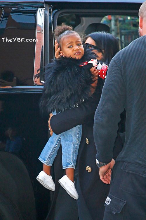 Kanye & Kim ALL DRESSED UP For Steve Stoute's Wedding + Little North ...