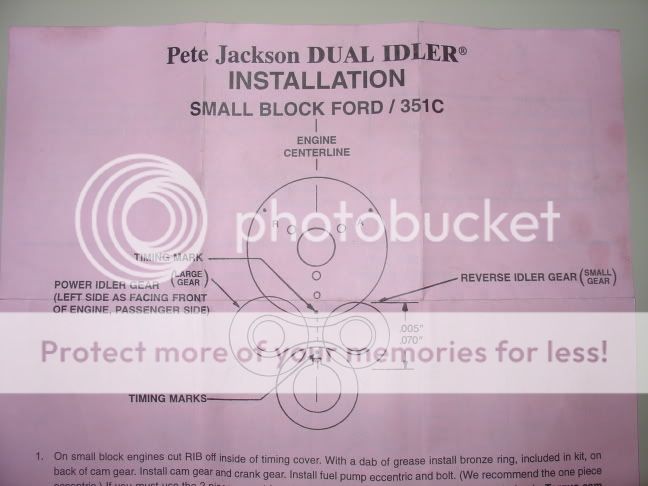Pete jackson gear drive installation instructions ford #4