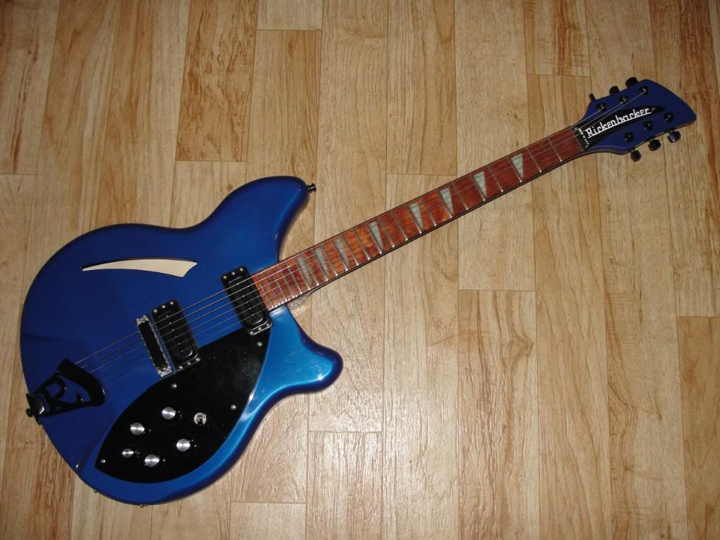   Rickenbacker 360 Midnight Blue BT Black Trim 7Lb 6.4oz EXCELLENT Maple