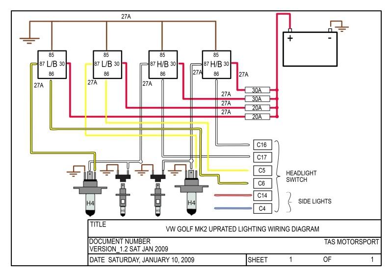 2003 Vw Golf Headlight Wiring Diagram