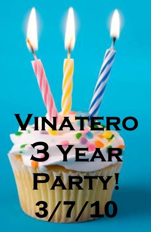 Vinatero 3 Year Birthday